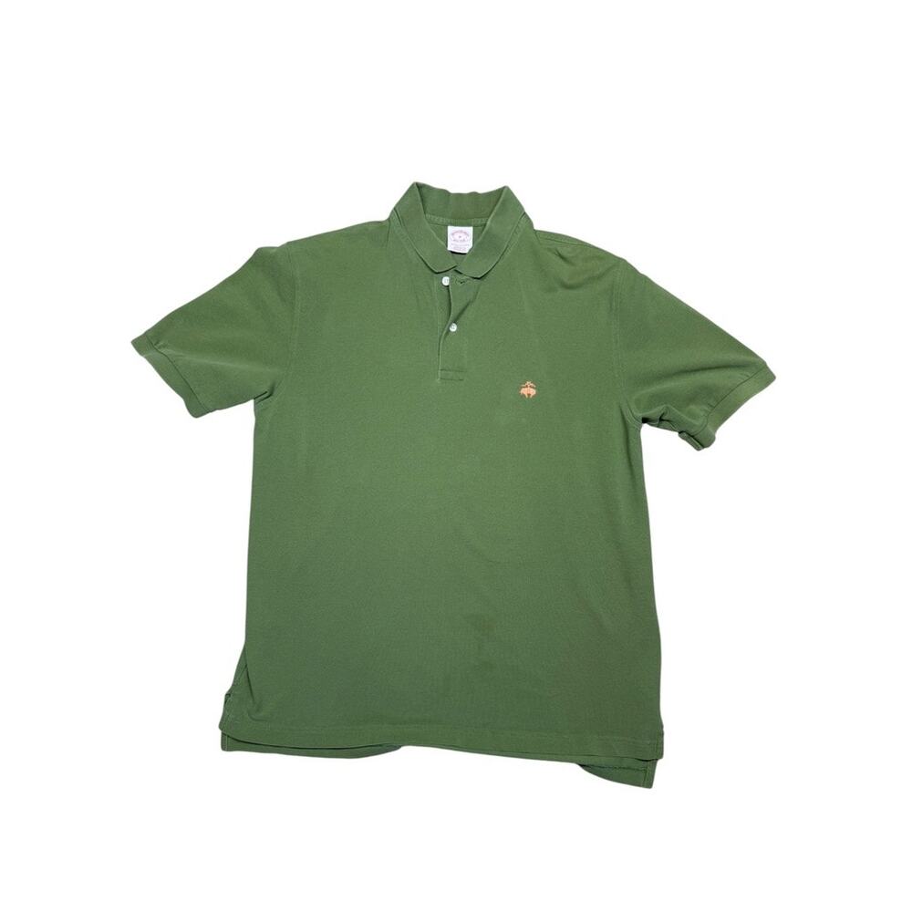 Brooks Brothers Olive Green Performance Polo Original Fit Shirt Size Medium - Picture 2 of 4